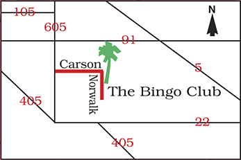 Bing Club Map
